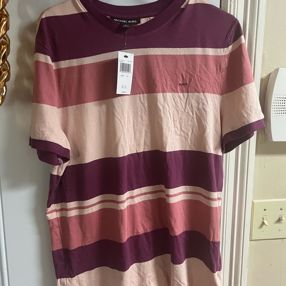 Michael Kors men shirt. Deep wine color.